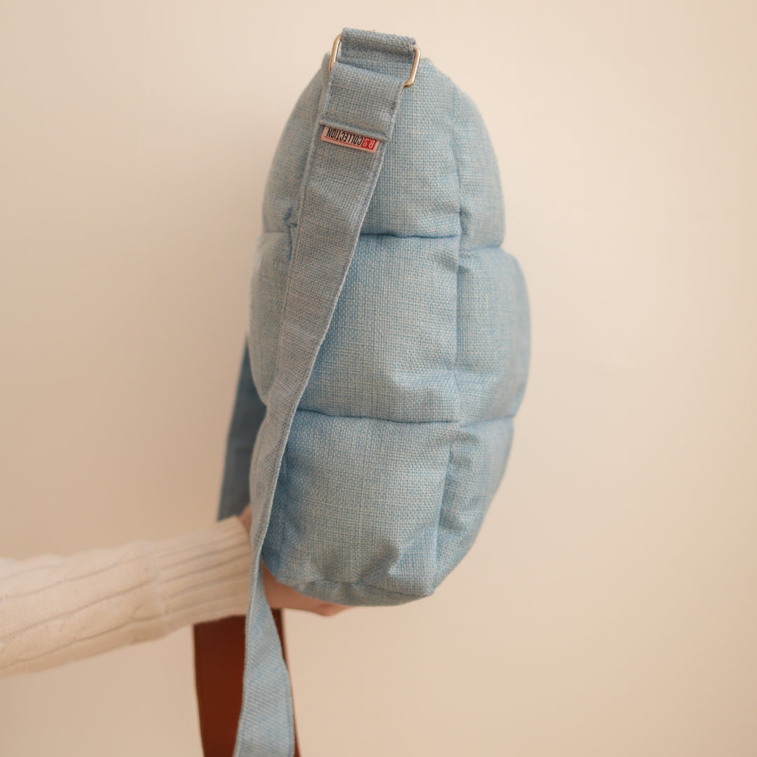 Elegant and Practical BS Crossbody Bag with a Modern Design in Babyblue