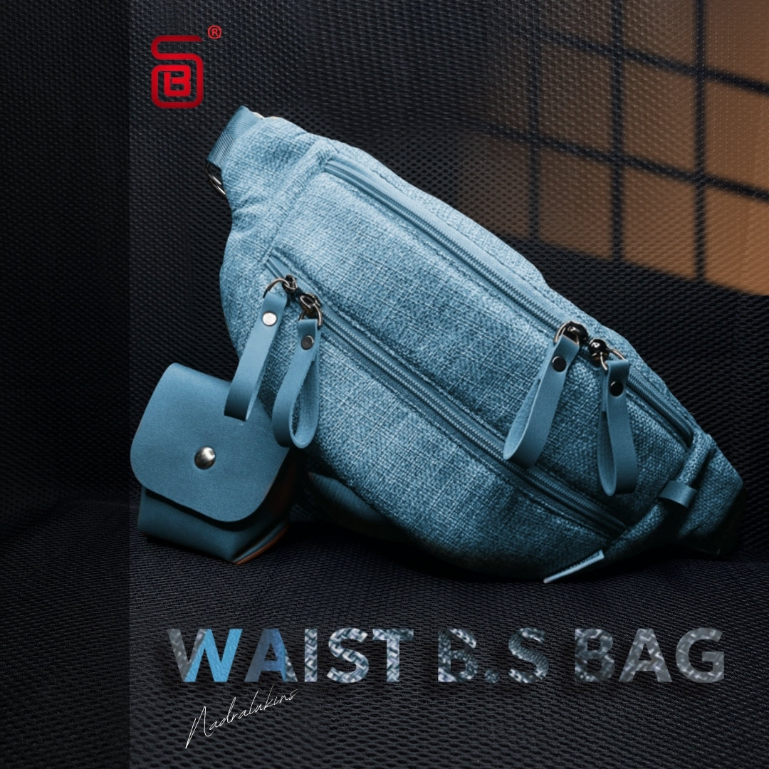 BS Waist Bag A stylish, versatile waist bag in Babyblue