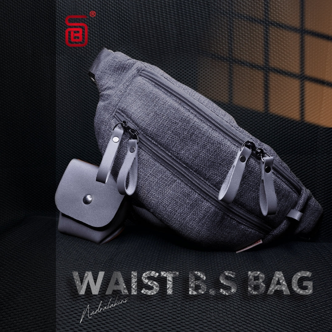 BS Waist Bag A stylish, versatile waist bag in Gray