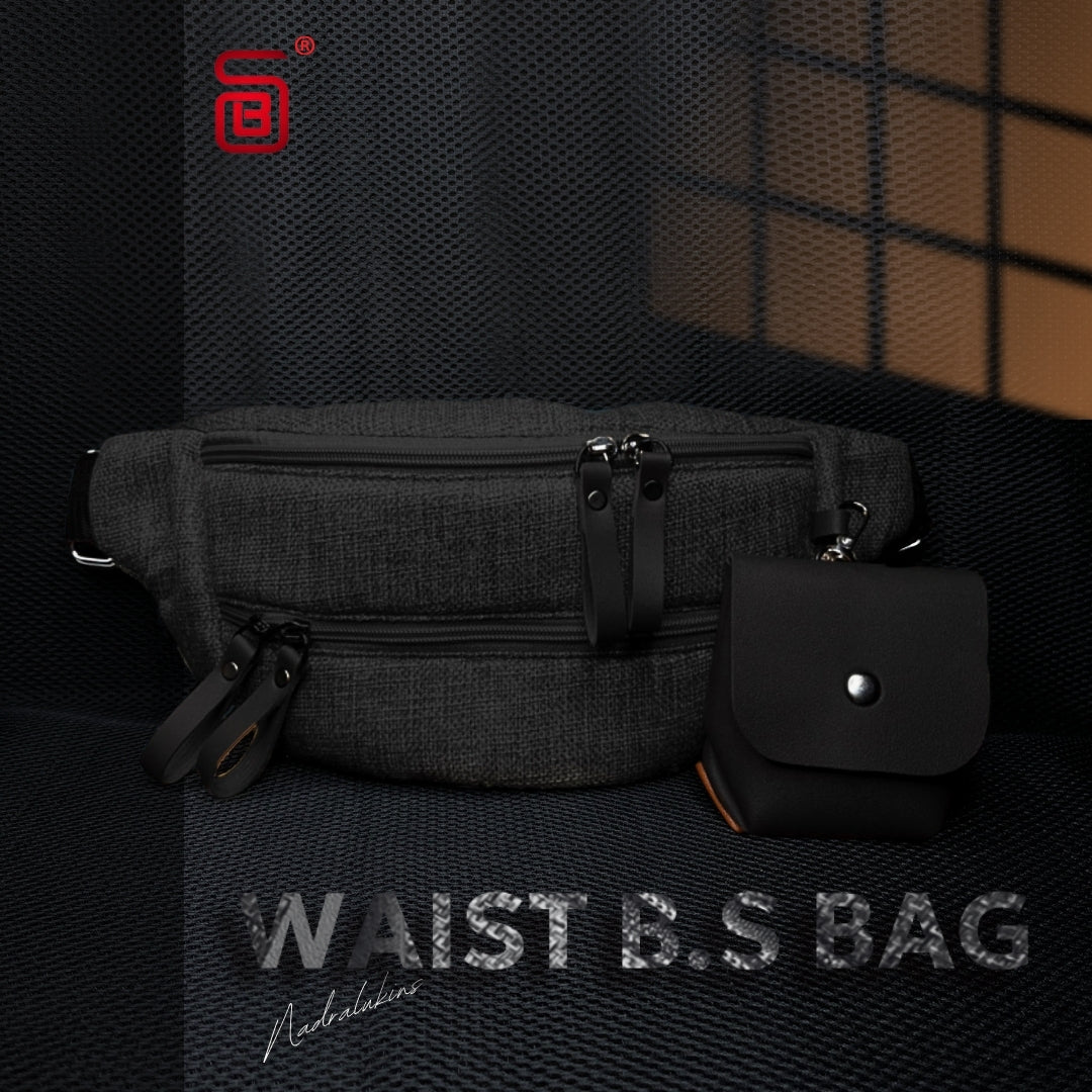BS Waist Bag A stylish, versatile waist bag in Black