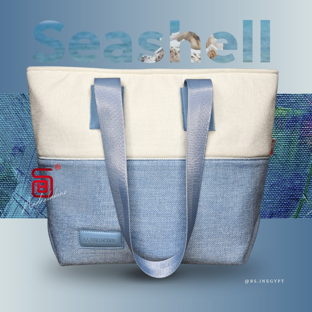 Quality Soft Burlap Canvas Bag in Babyblue