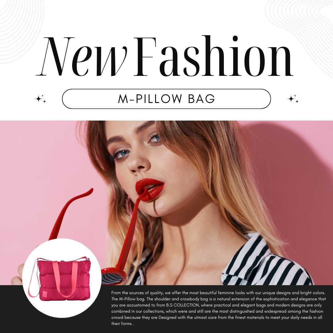 Large Capacity Waterproof High Quilted Shoulder Bag & Crossbag in Pink