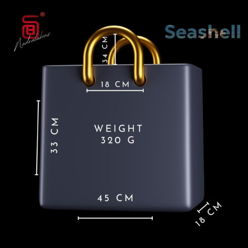 Quality Soft Burlap Canvas Bag in Babyblue