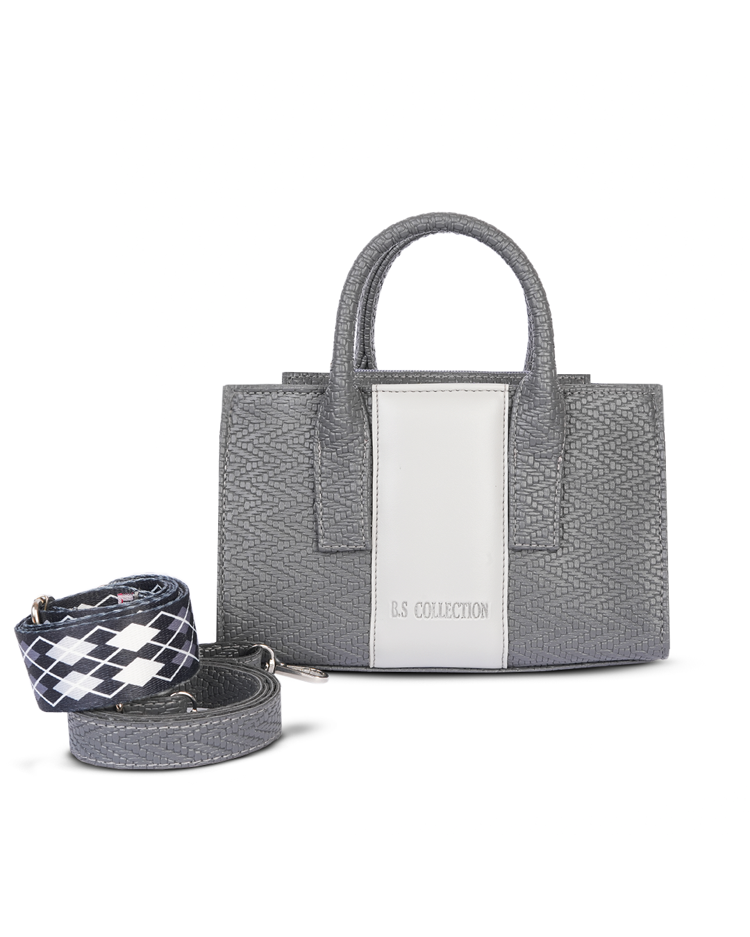 Mini Cross BS Leather Bag - Grey