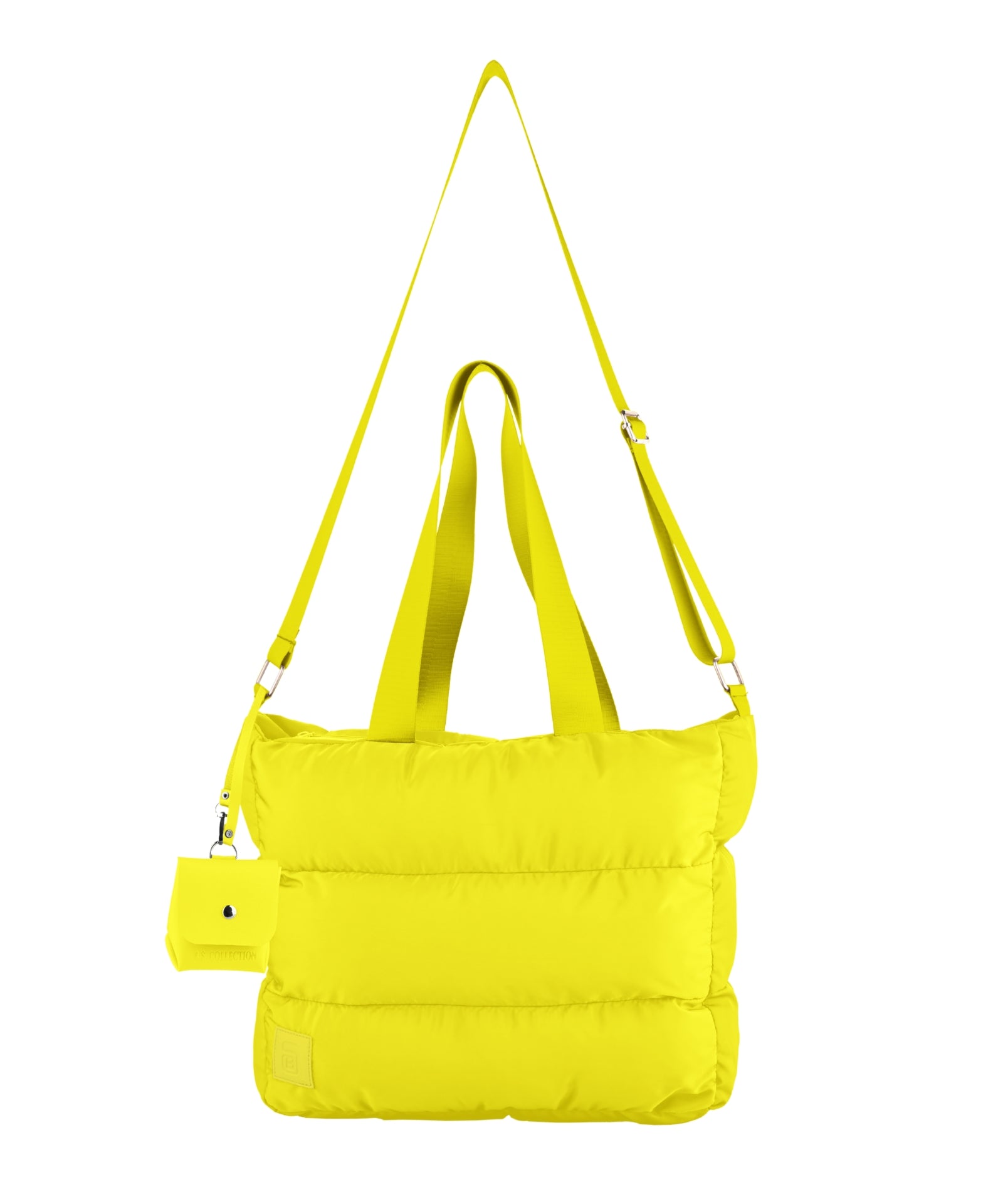 Large Capacity Waterproof High Quilted Shoulder Bag & Crossbag in Yellow
