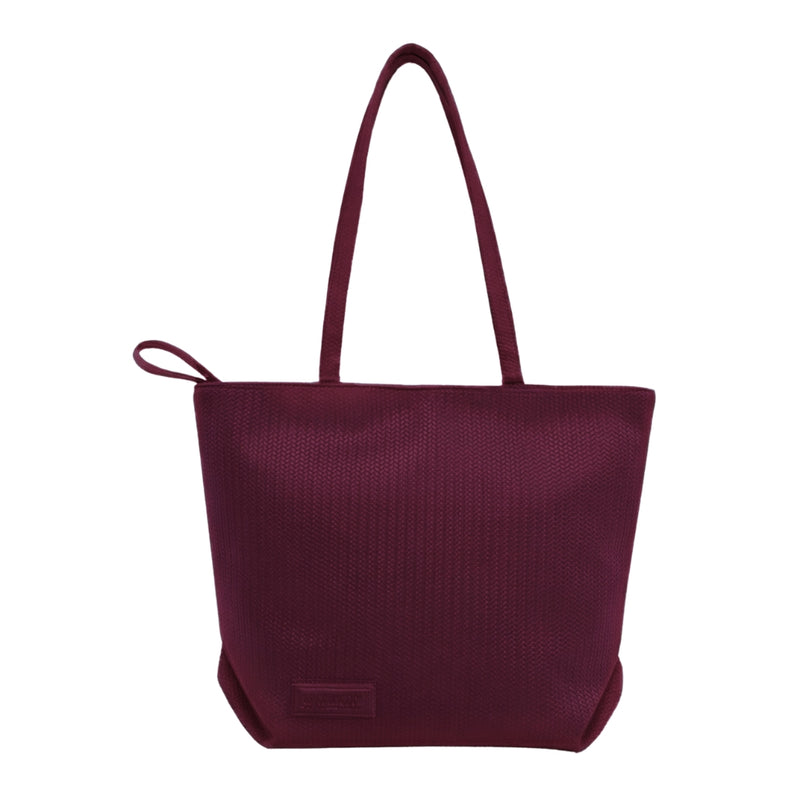 Women's tote bag, practical and comfortable design - Burgundy