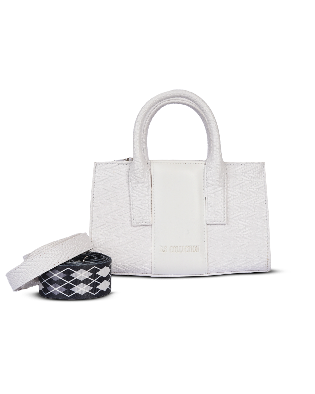 Mini Cross BS Leather Bag - White