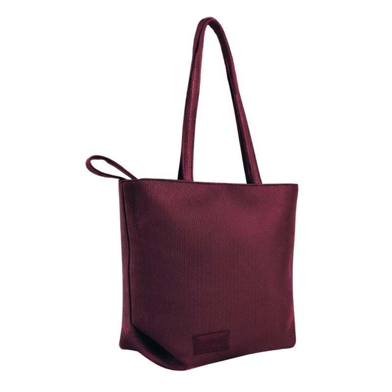 Women's tote bag, practical and comfortable design - Burgundy