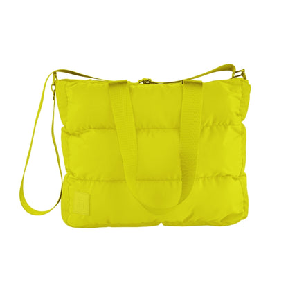 Large Capacity Waterproof High Quilted Shoulder Bag & Crossbag in Yellow