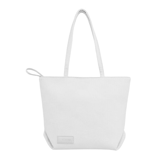Women's tote bag, practical and comfortable design - White