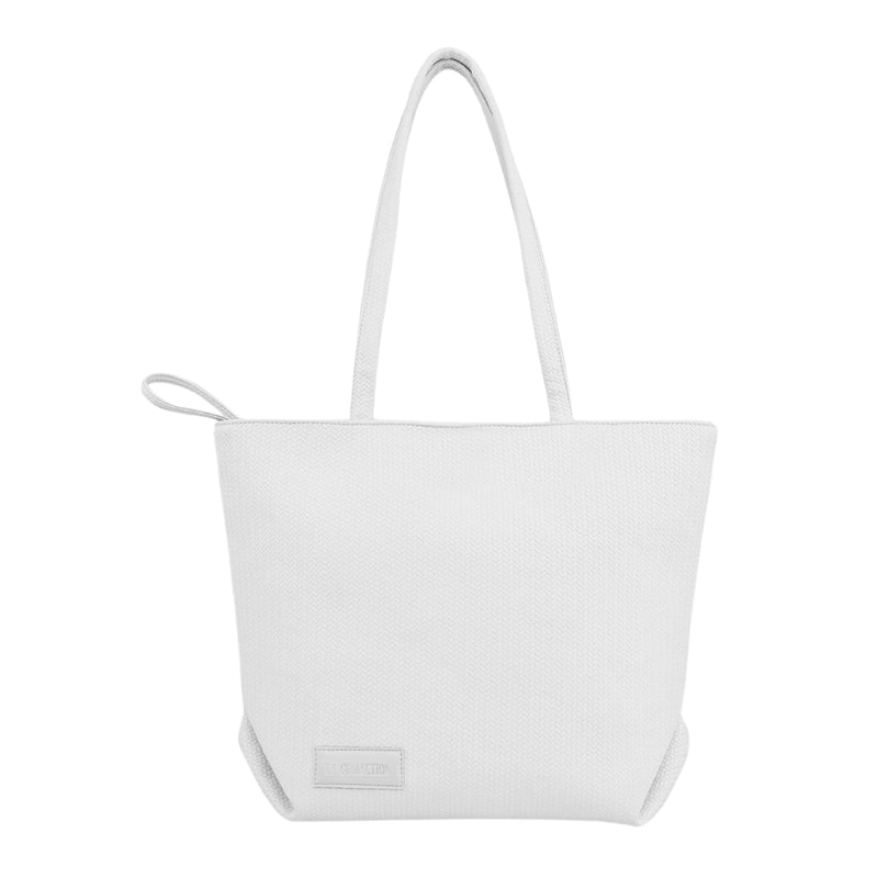 Women's tote bag, practical and comfortable design - White