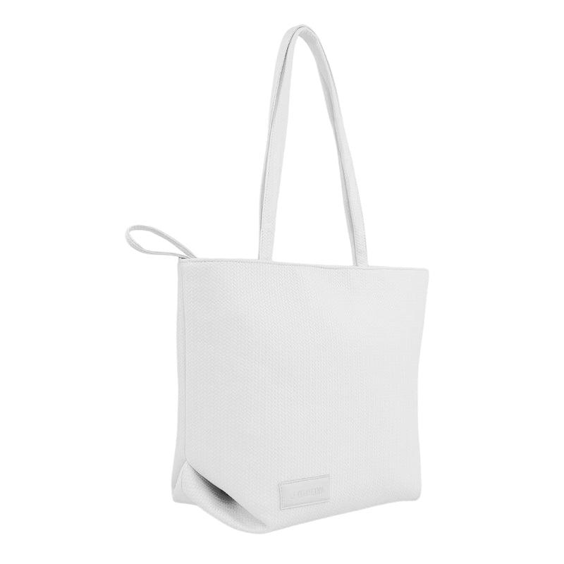 Women's tote bag, practical and comfortable design - White
