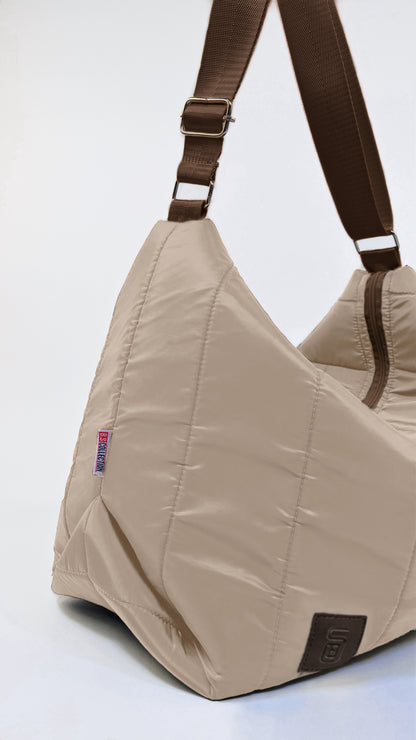 Luxury Large Tote Bag and Elegant Multi-Purpose Women’s Shoulder Bag - Beige