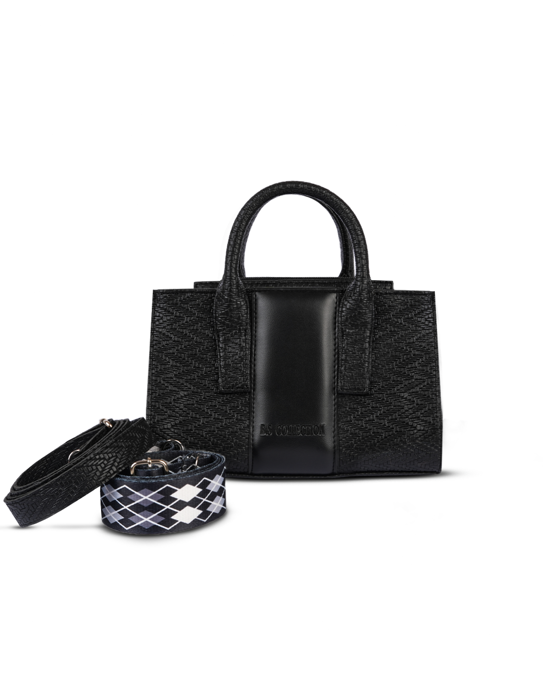 Mini Cross BS Leather Bag - Black