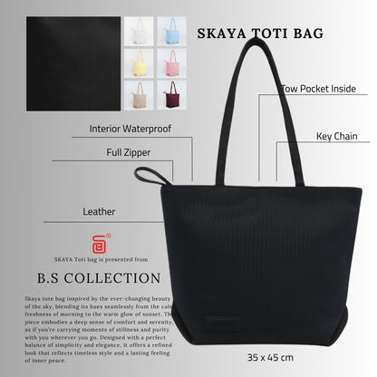 Women's tote bag, practical and comfortable design - Black