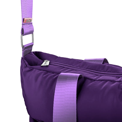 Large Capacity Waterproof High Quilted Shoulder Bag & Crossbag in Purple