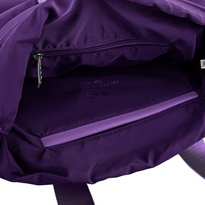 Large Capacity Waterproof High Quilted Shoulder Bag & Crossbag in Purple