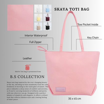 Women's tote bag, practical and comfortable design - Pink