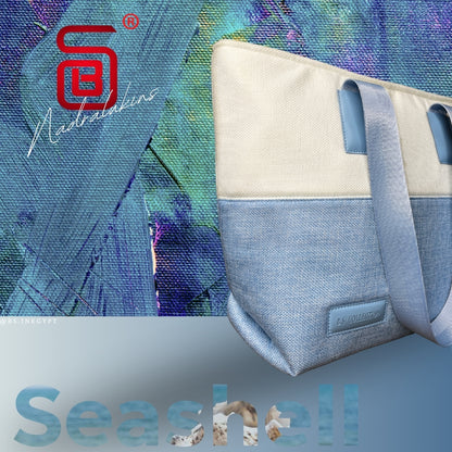 Quality Soft Burlap Canvas Bag in Babyblue