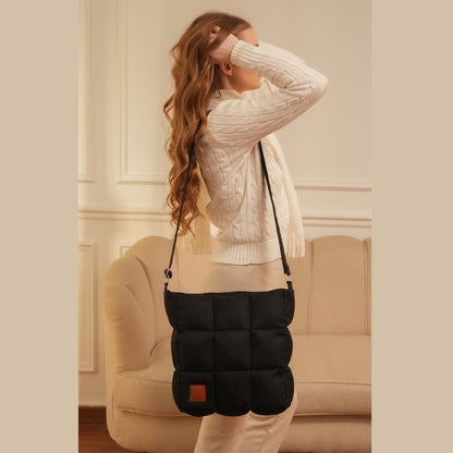 Elegant and Practical BS Crossbody Bag with a Modern Design in Black