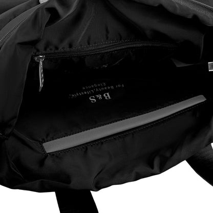 Large Capacity Waterproof High Quilted Shoulder Bag & Crossbag in Black