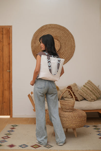 Twingo waterproof bag shoulder or backpack in White from B.S