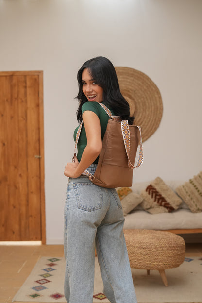 Twingo waterproof bag shoulder or backpack in Cafe from B.S