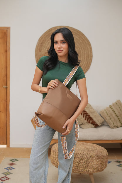 Twingo waterproof bag shoulder or backpack in Cafe from B.S