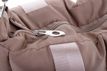 Large Capacity Waterproof High Quilted Shoulder Bag & Crossbag in Cafe