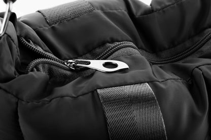 Large Capacity Waterproof High Quilted Shoulder Bag & Crossbag in Black