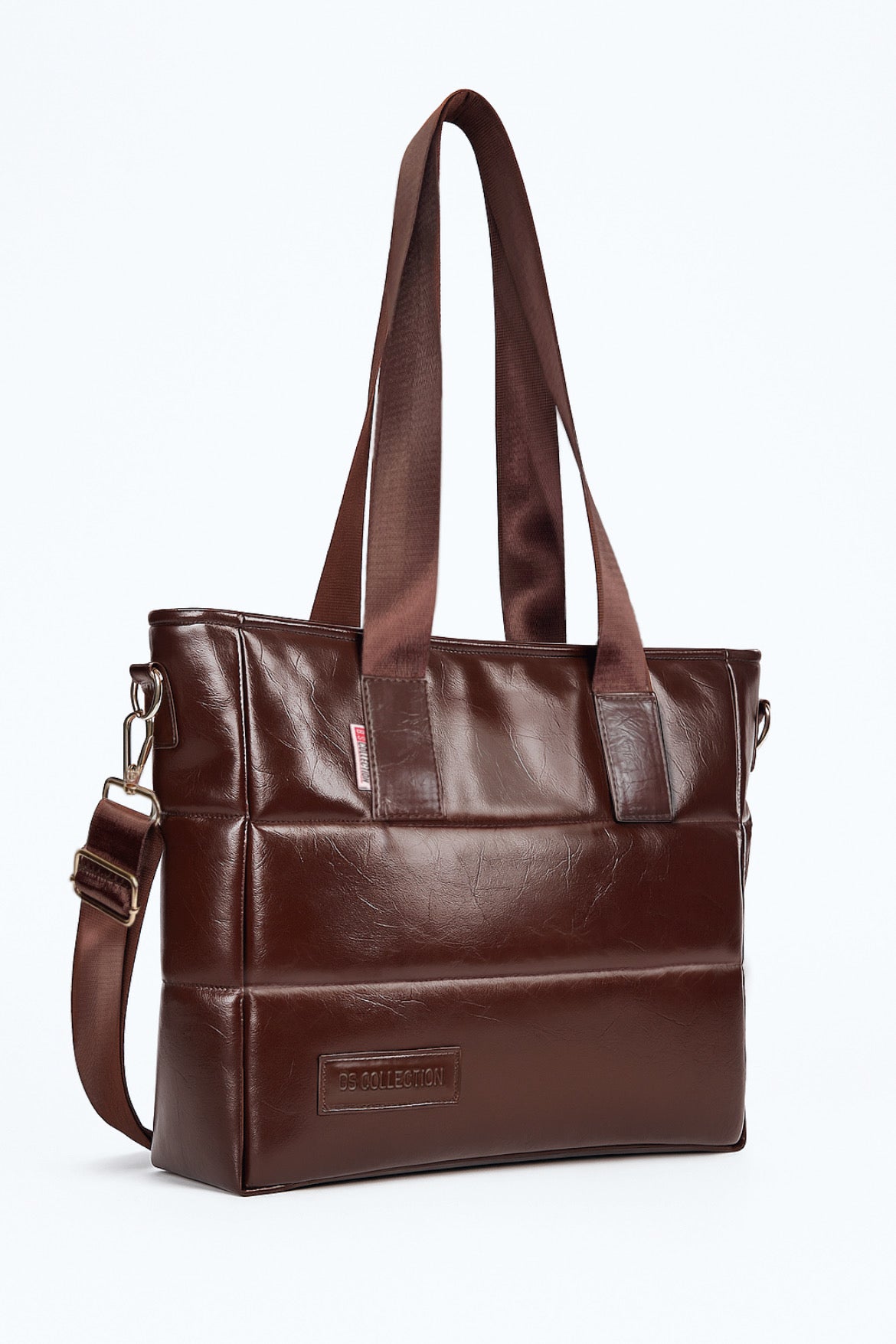 Soft Leather B.S bag tote bag and shoulder bag for girls - Brown