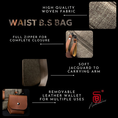 BS Waist Bag A stylish, versatile waist bag in Cafe